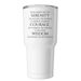 Serenity Prayer, Tumbler, a White Insulated Tumbler (back-view)