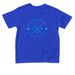 Elijah's Journey Blue Words Toddler, a Royal Blue Toddler Tee