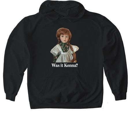 Was it Kenna, a Black Gildan Softstyle Pullover Hoodie