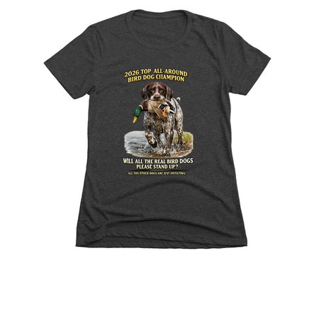 Built Different. Hunt Different., a Charcoal Women's Slim Fit Tee