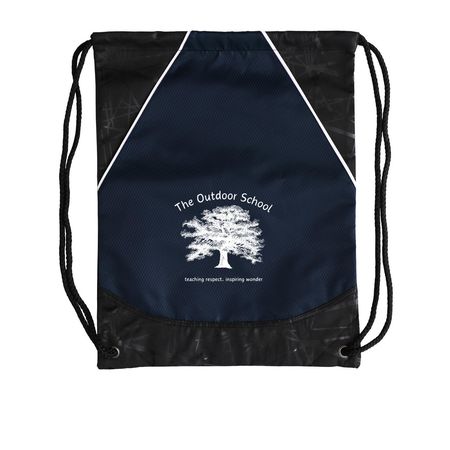 Outdoor School Drawstring Bag, a True Navy Rival Cinch Pack