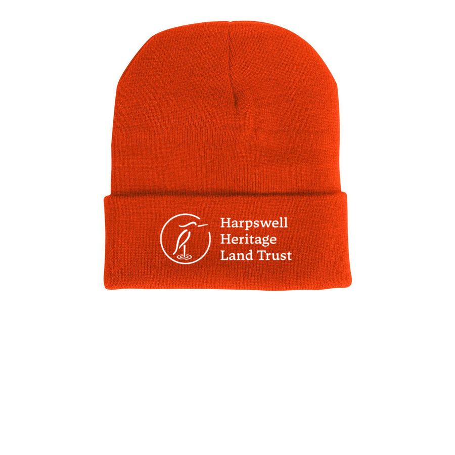 Heron Collection Beanies, a Blaze Orange Printed Cuffed Beanie