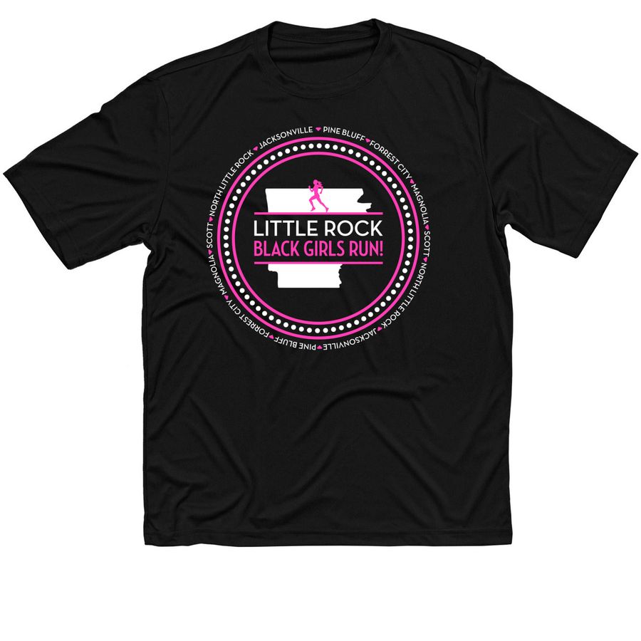 Black Girls RUN! Little Rock, a Black Classic Performance Tee