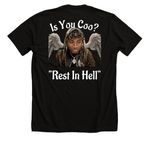 Is You Coo? Apparel&nbsp;, a Solid Black Blend Premium Unisex Tee (back-view)