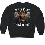 Is You Coo? Apparel&nbsp;, a Black Softstyle Crewneck Sweatshirt (back-view)