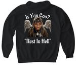 Is You Coo? Apparel&nbsp;, a Black Gildan Softstyle Pullover Hoodie (back-view)
