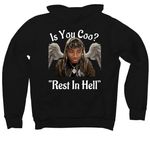 Is You Coo? Apparel&nbsp;, a Black Premium Pullover Hoodie (back-view)