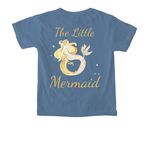 The Little Mermaid T-Shirt, a Blue Jean Comfort Colors Youth Tee (back-view)