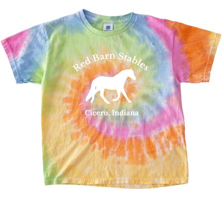 Red Barn Stables T-Shirts, a Eternity Youth Tie Dye Tee
