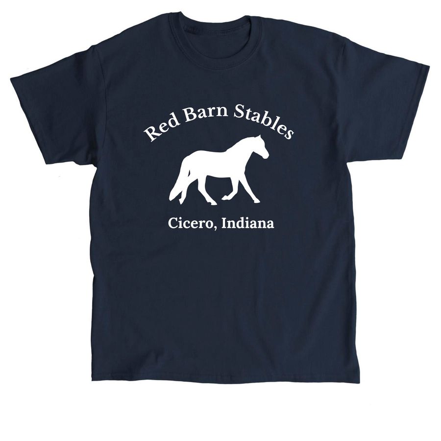 Red Barn Stables T-Shirts, a Navy Classic Unisex Tee