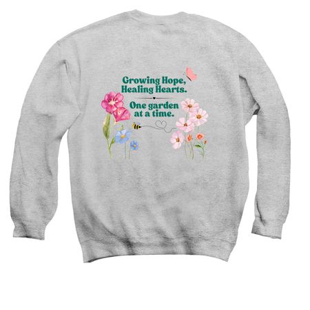 Adopt-A-Garden Volunteer Collection, a Sport Grey Crewneck Sweatshirt
