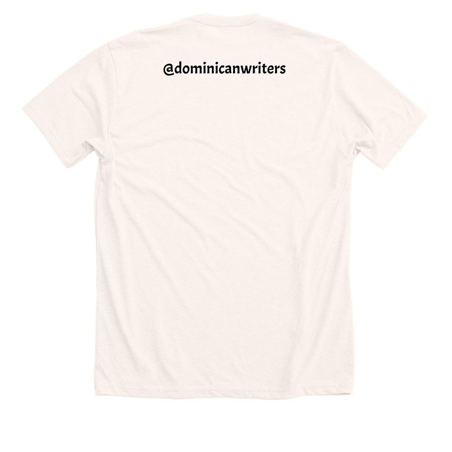 If I lend you a book, te quiero heavy., a Heather Natural Premium Unisex Tee (back-view)