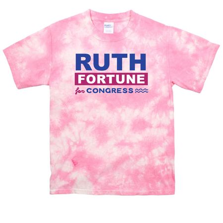 Kids Shirt, a Bright Pink Youth Crystal Tie Dye Tee
