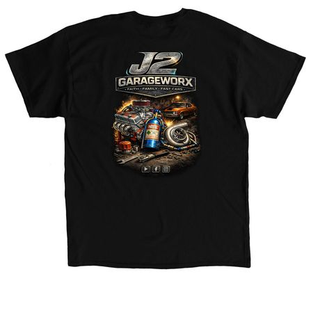 J2GW SPEED SHOP, a Black Classic Unisex Tee