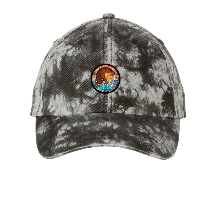 Logo Tye Dye, a Black Printed Tie Dye Baseball Hat