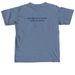 Team V: Moving to Support Ataxia Research, a Blue Jean Comfort Colors Unisex Tee (back-view)
