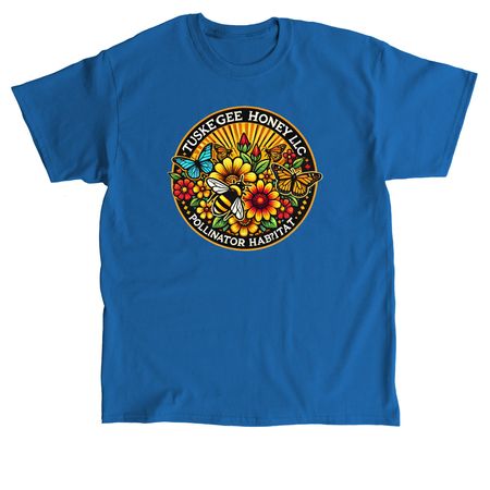 Pollinators Make the World Go ?Round, a Royal Classic Unisex Tee