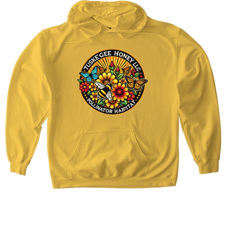 Pollinators Make the World Go ?Round, a Daisy Softstyle Pullover Hoodie
