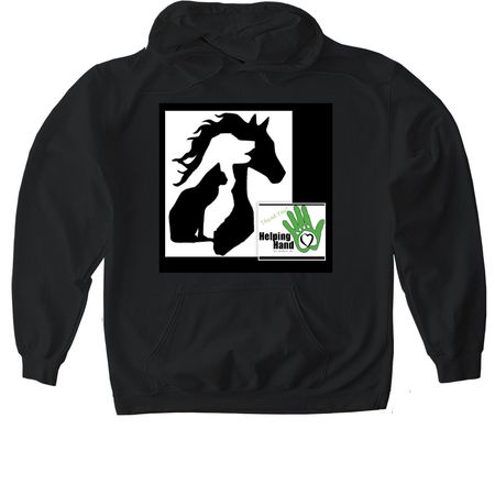 Celebrate 25 Years With Us!, a Black Gildan Softstyle Pullover Hoodie