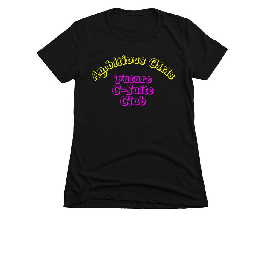 C-Suite Club, a Black Women's Slim Fit Tee