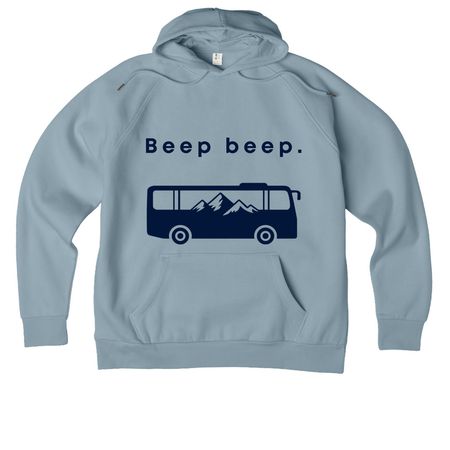 Beep beep., a I Like You Blue Allmade Organic CVC Pullover Hoodie