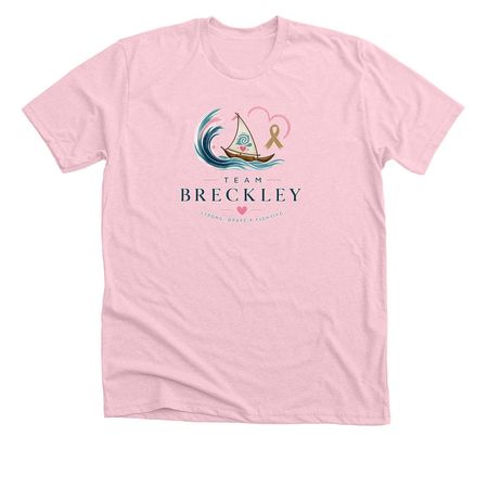 Adults, a Heather Pink Premium Unisex Tee