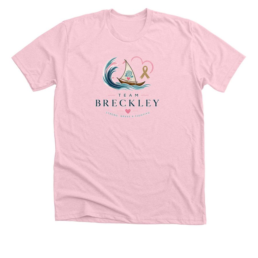 Adults, a Heather Pink Premium Unisex Tee