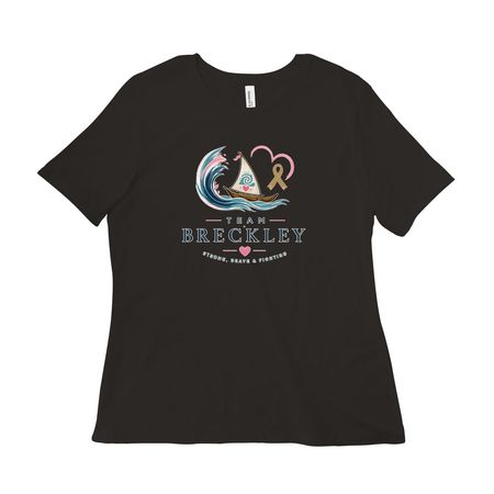 Adults, a Black Women?s Relaxed Cotton Tee