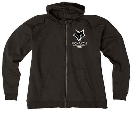 Monarch MTB 2026, a Deep Black Allmade Women?s Organic CVC Zip-Up Hoodie