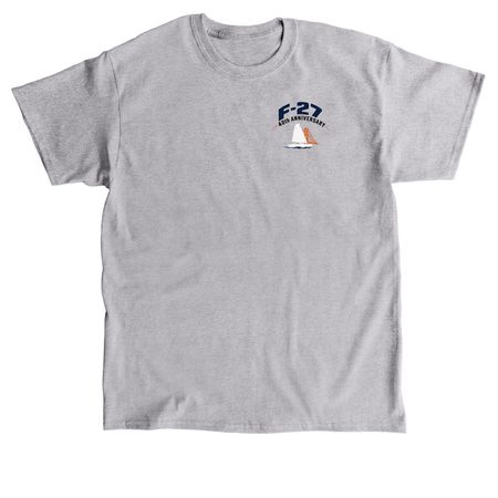 F-27 40th Anniversary Classic Apparel, a Sport Grey Classic Unisex Tee