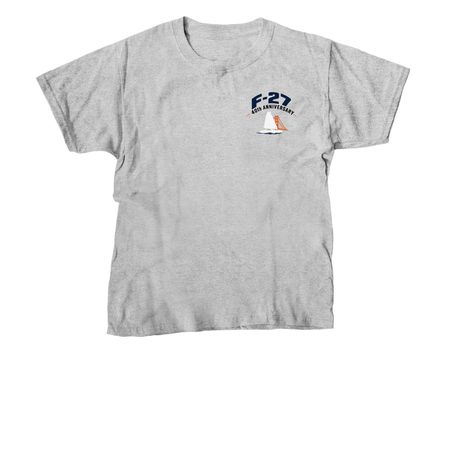 F-27 40th Anniversary Classic Apparel, a Sport Grey Youth Unisex Tee