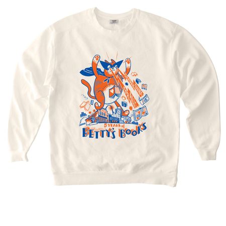 5-Year Anniversary Design: Kaiju Comics Cat!, a Ivory Comfort Colors Crewneck Sweatshirt