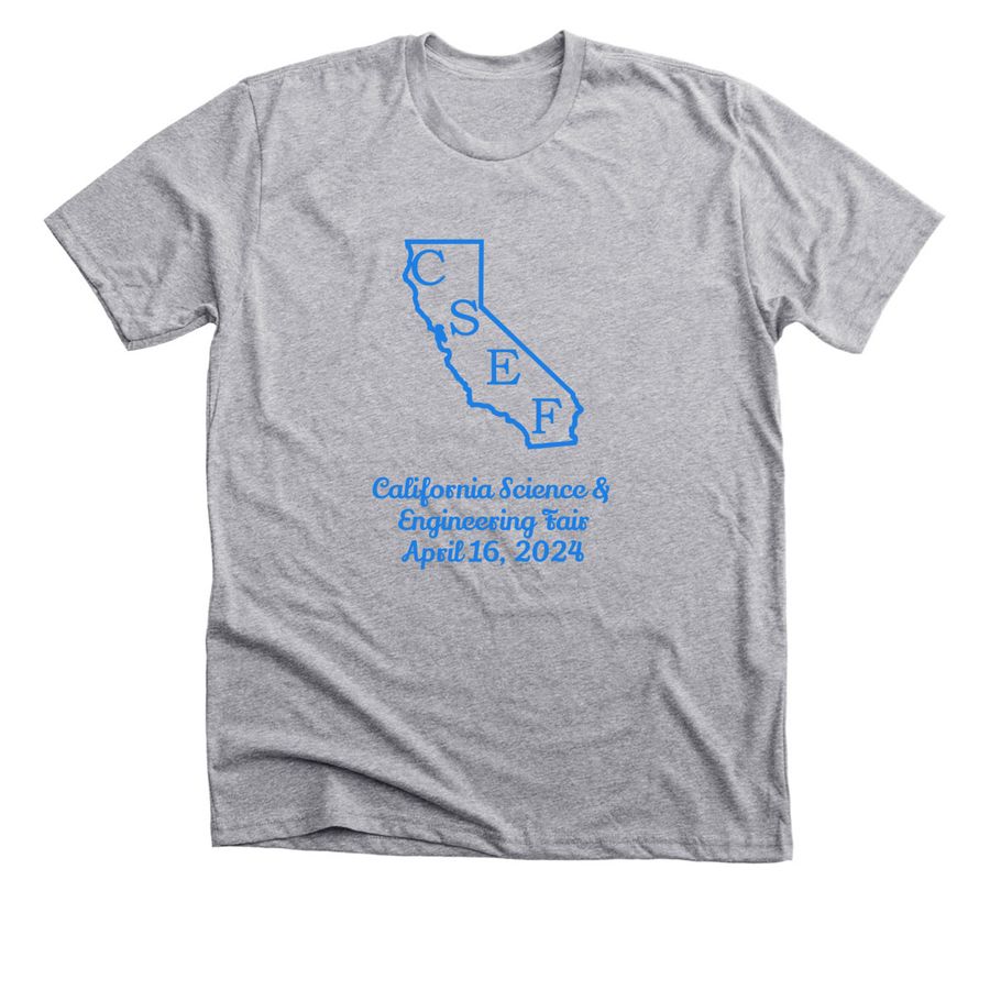 California Science & Engineering Fair 2024, a Athletic Heather Premium Unisex Tee