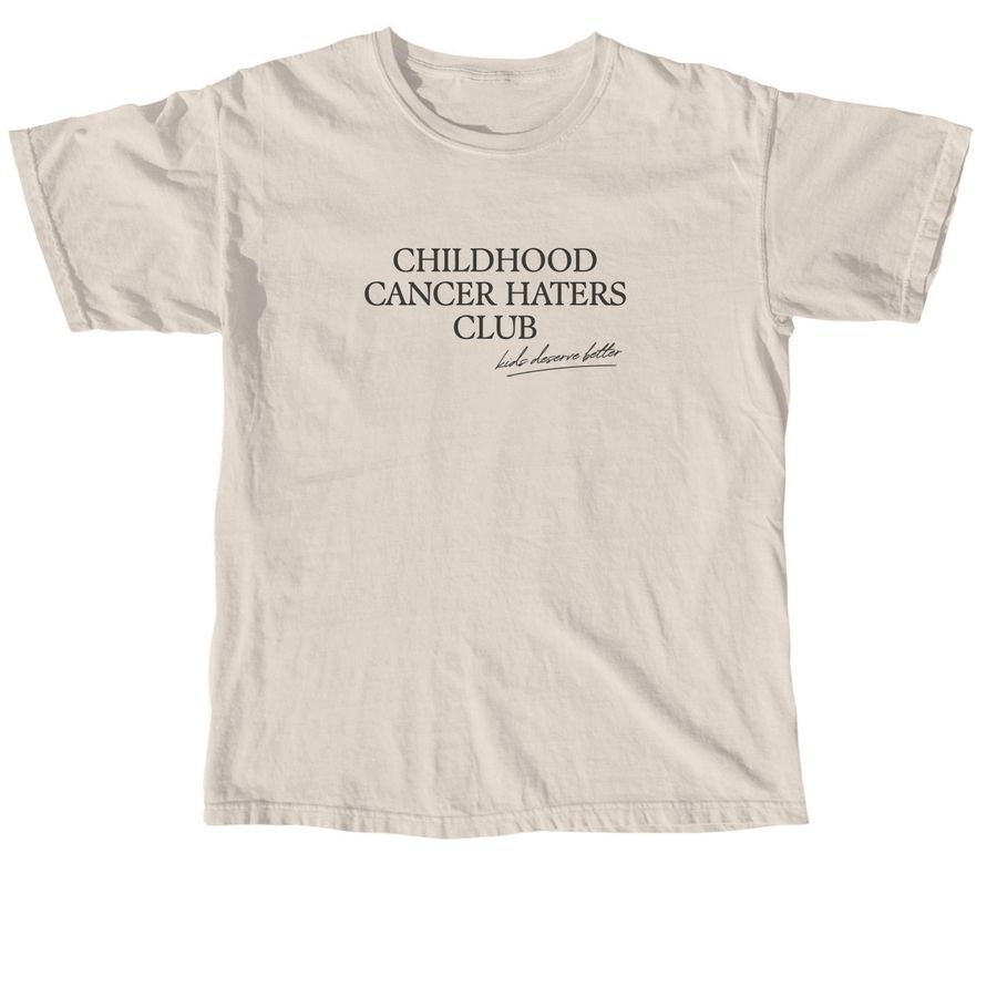 Childhood Cancer Haters Club, a Ivory Comfort Colors Unisex Tee