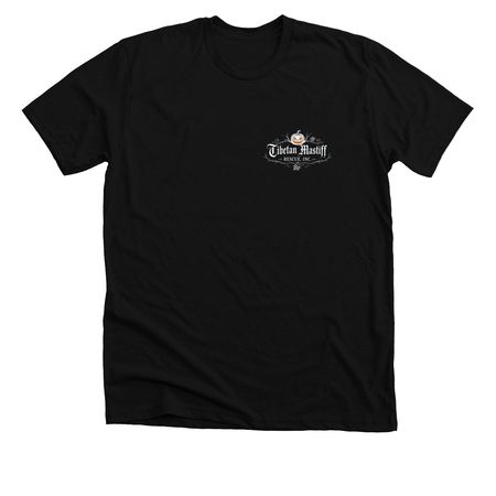 Gothic Mastiff, a Solid Black Blend Premium Unisex Tee