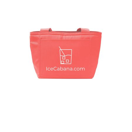 IceCabana.com Tote Bag, a Coral Splash Insulated Lunch Tote