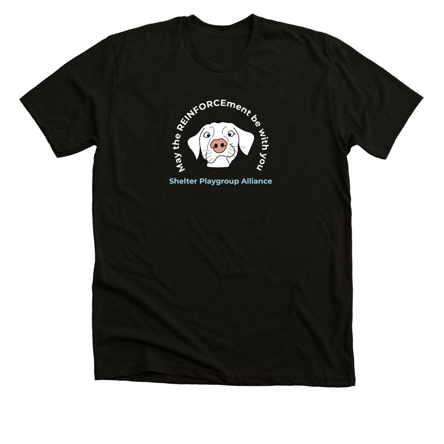 May the REINFORCEment be with you!, a Black Heather Premium Unisex Tee