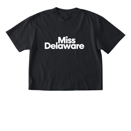 Miss DE Stacked, a Black Comfort Colors Boxy Tee