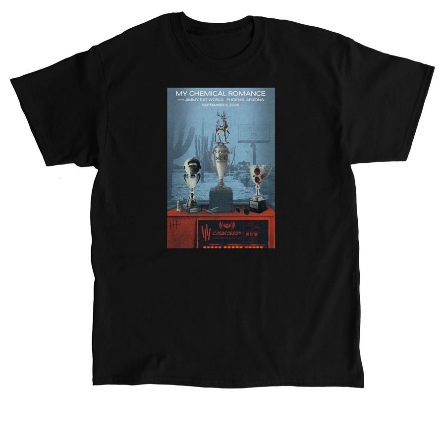 My Chemical Romance at Chase Field merch, a Black Classic Unisex Tee