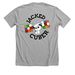 Jacked Cuber Colored logo, a Athletic Heather Premium Unisex Tee (back-view)