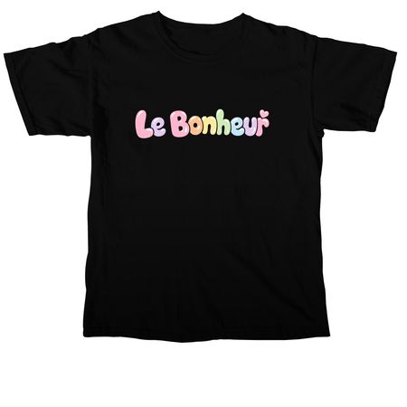 Le Bonheur: bubble&nbsp;, a Black Comfort Colors Unisex Tee