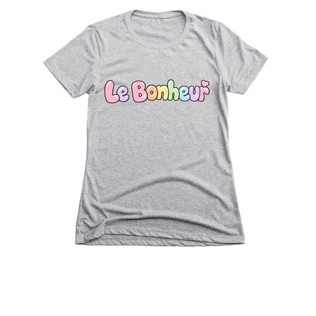 Le Bonheur: bubble&nbsp;, a Dark Heather Grey Women's Slim Fit Tee