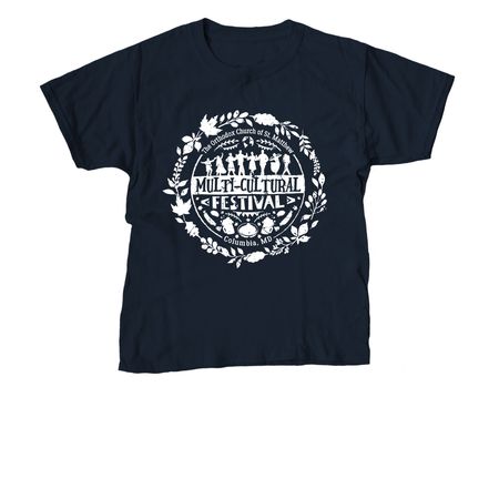 Multi-Cultural Festival Shirt, a Navy Youth Unisex Tee