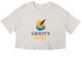 Griot's Nest: Road to Homecoming Campaign, a Vintage White Women?s Cropped Cotton Tee