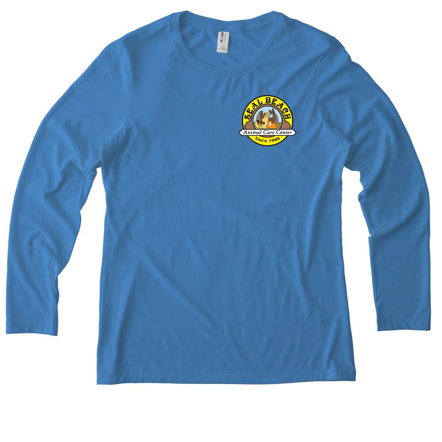 Endless Pawsibilities Women's Long Sleeve Tee, a Azure Blue Allmade Eco Triblend Women?s Long Sleeve Tee