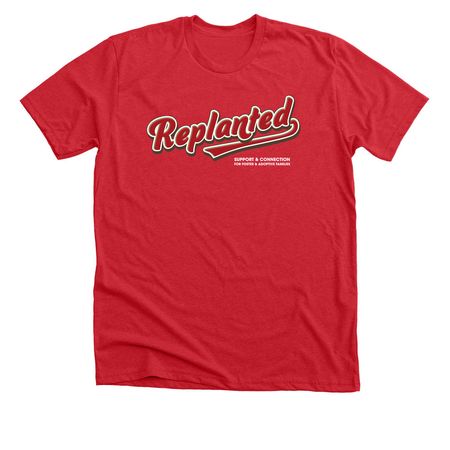 Replanted Conference 2025, a Heather Red Premium Unisex Tee