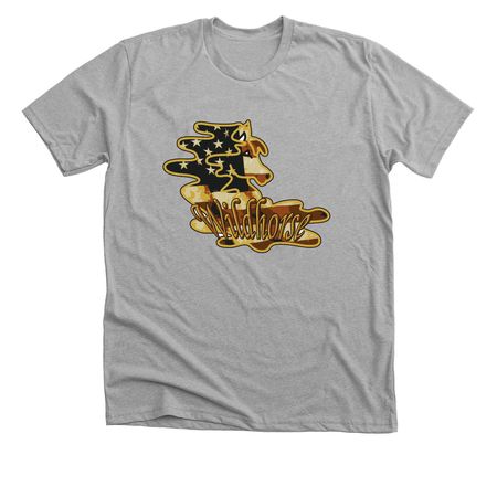 Wildhorse Flag Horse, a Athletic Heather Premium Unisex Tee