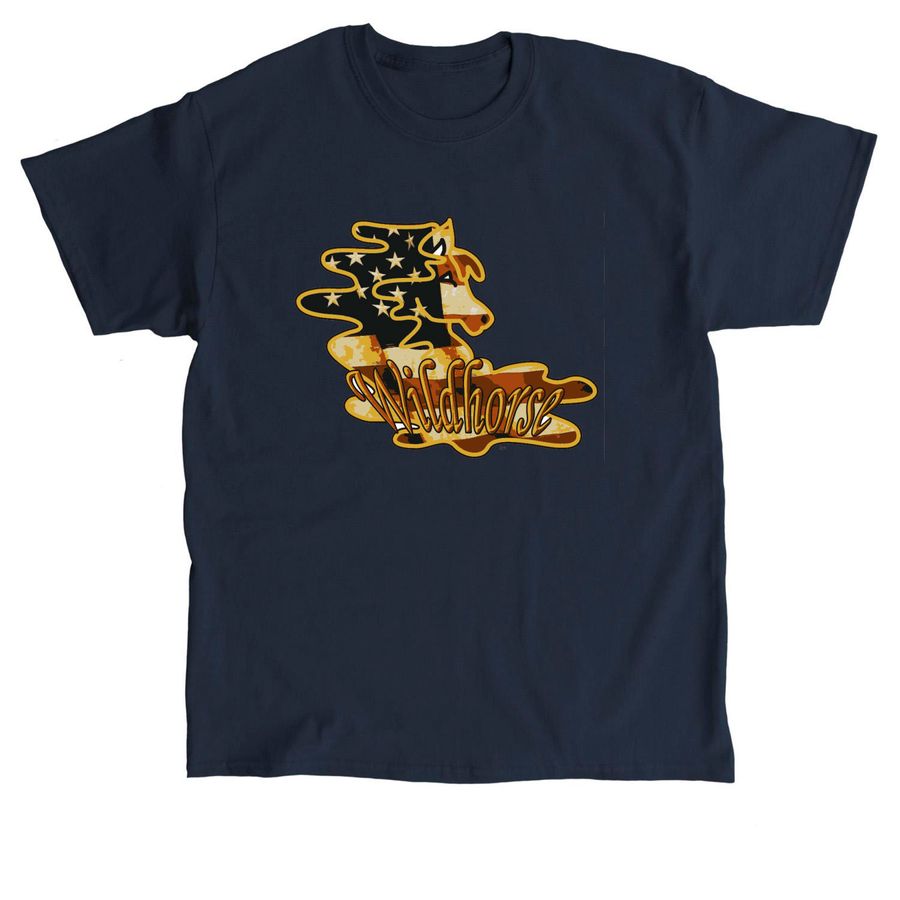 Wildhorse Flag Horse, a Navy Classic Unisex Tee