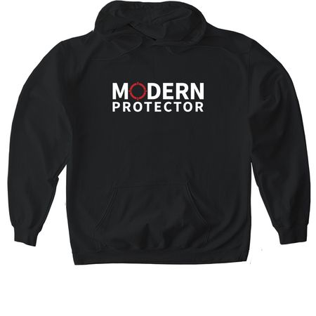 Modern Protector Classic, a Black Gildan Softstyle Pullover Hoodie