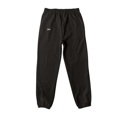 KNGDM WORLDWIDE BLACK SWEAT PANTS, a Black Premium Heavyweight Jogger (back-view)